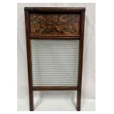 Antique Washboard With Hook For Hanging