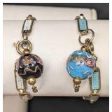 2 Murano Venetian Lamp Work Art Glass Bracelets