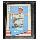 Sam Rice HOF Autographed Baseball Card
