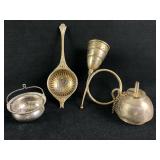 Vintage - Antique Mixed Lot Tea Strainer Shot Pour