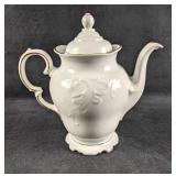 Teapot Royal Kent Gold Trim Teapot White Teapot