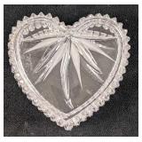 Retired Wedgewood Crystal Heart Jewerly Box