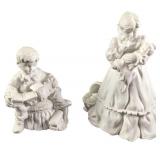 Retired Dept 56 Porcelain Figurines Boy & Girl