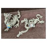 Rawcliffe Pewter And Ral Partha Dragon Figurines