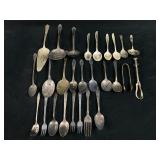 Vintage Mixed lot Of 27 Pc Silver Plated Flatware