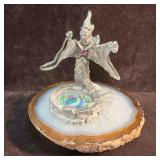 Comstock Pewter Fantasy Wizard Sorcerer on Rock St