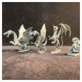 Rawcliffe Pewter Ral Partha Dragon Knight Riding H