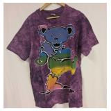 Grateful Dead Purple Marching Bear Tie Dye T-Shirt