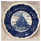 Copeland Blue Transferware Plate - Pharos of Alexa