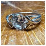Sterling Silver CZ Ring J