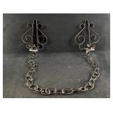 Vintage Metal Candleholder Wall-Hanging