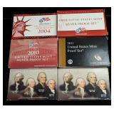 United States Mint Silver Proof Sets And President