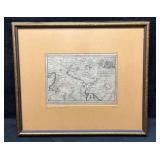18th Century Antique Map Of The Middle East & Pers