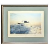 Framed Signed Robert Taylor Flight Of Eagles Print