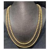 Vintage Crown Trifari Gold Tone 62' Necklace