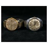 Vintage Lot Of Two Working 21 Jewel Automatic Time
