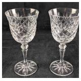 Two Galway Crystal Water Goblets