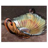 Vintage Fenton Carnival Glass Bon Bon Dish