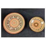 Decorative Spanish Pottery Plate and Bowl