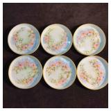 Porcelain Hand Painted Flower Floral Small Ramekin