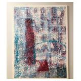 Original Abstract Mixed Media On Canvas 'Snowblind