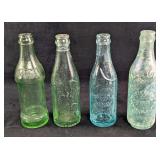 Four Antique Glass Coca Cola Celery-Cola Bottles