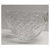 Vintage Waterford Crystal Heart" Bowl Vase