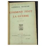 General Mangin Comment Finit La Guerre Hardcover