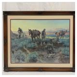 Charles Marion Russell Paying the Fiddler Framed A