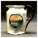 Porcelain Lusterware - Hand Painted Souvenir Cream