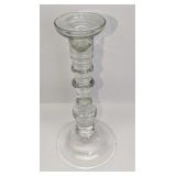 Vintage Clear Glass 10" Candlestick Holder B