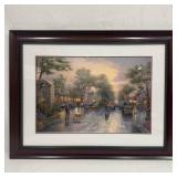 Thomas Kinkade Sunset on Ocean Avenue Lithograph F