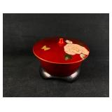 Vintage Japanese Lacquer Bowl With Lid