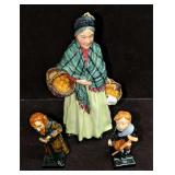 Royal Doulton Orange Lady Fagin Tiny Tim Figurines