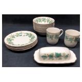 Nikko Tableware 'Greenwood Ivy' 15pc Set - Japan