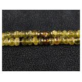 String of Green Garnet Beads