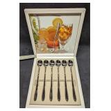 6 Retired Mikasa Estasi Stainless Ice Tea Spoons