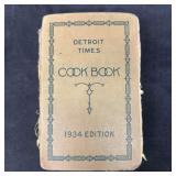 Vintage Detroit Times Cook Book 1934 Edition Pract