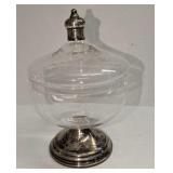 Vintage Dunchin Creation Sterling Silver Glass Can