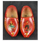 Wooden Danish Red Clogs Holland