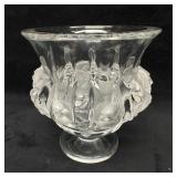 Lalique Dampierre 5' Crystal Vase