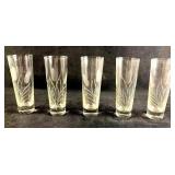 Five Vintage Zombie Cocktail Glasses