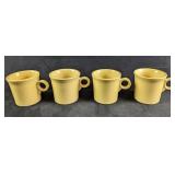 4  Yellow Sunflower HLC Fiesta Mugs