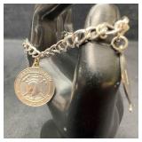 Mare Island Naval Shipyard Sterling Silver Charm B