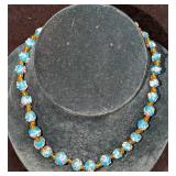 Vintage Italian Murano Art Glass Bead Necklace WWW