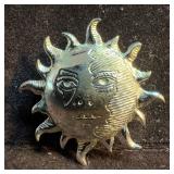 Sun Sterling Silver Pendant Brooch B54
