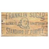Antique Franklin Sugar Sign