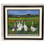 Signed & Numbered Print 'Gossiping Geese' 15/500 B