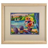 Framed Shlomo Alter Hand Signed LE Serigraph 'By T
