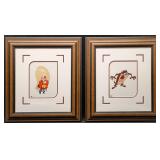Framed Looney Tunes Yosemite Sam And Taz Sericels